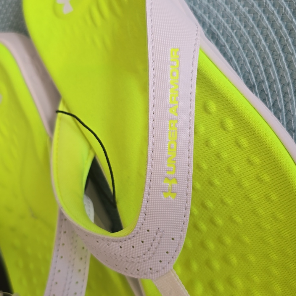 UNDER ARMOUR BRAND WOMEN'S FLORESCENT YELLOW FLIP-FLOPS SANDALS SIZE 6 - Picture 14 of 16